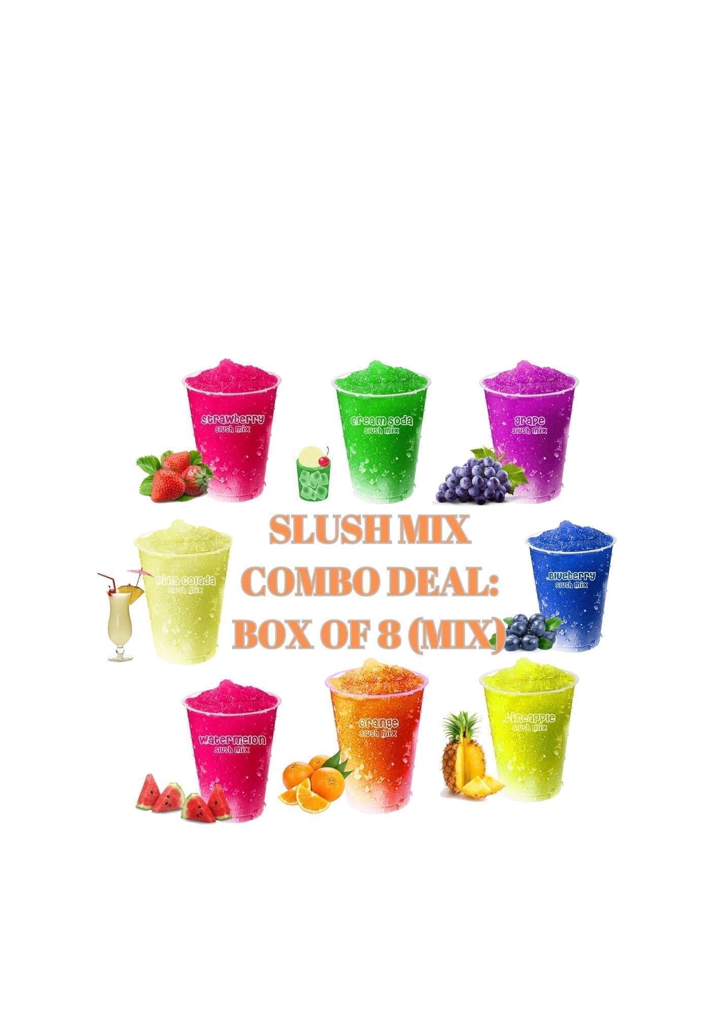 Slush Puppy Mix Combo - Box Of 8 Mixed