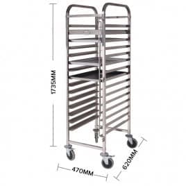 16-tier Chrome Cooling Trolley - Image 3