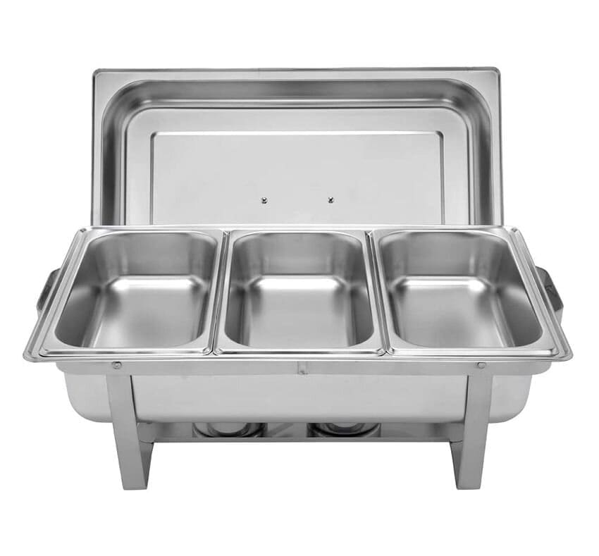 Triple Pan / 3 Division Chafing Dish
