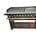 8 Burner Gas Flame Griller With 4 Burner Solid Plate