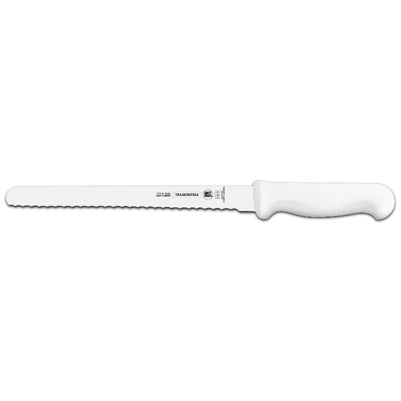 Tramontina Butcher & Meat Ham Slicer (SERRATED) -WHITE