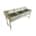 Triple Pot Sink 2300mm - 380MM DEEP SINK