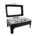Black Double Chafing Dish 13lt - Flat Rectangular