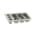 3 Division Cutlery Holder + 3 Holders- Grey