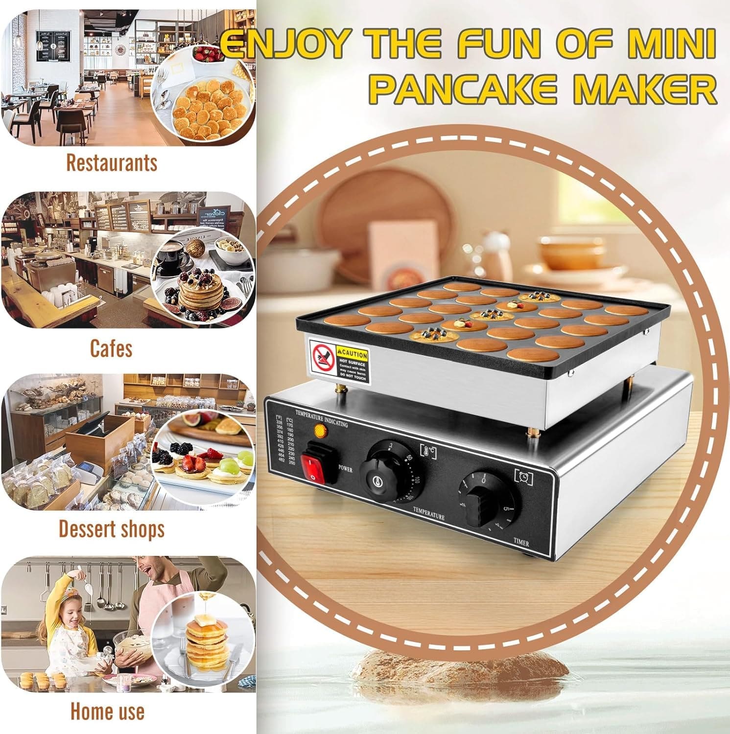 50pc Mini Double Pancake Maker - Image 2
