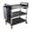 3 Tier Plastic Trolley + 2 X Bins