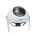 White Roll Top Round Chafing Dish - With Window
