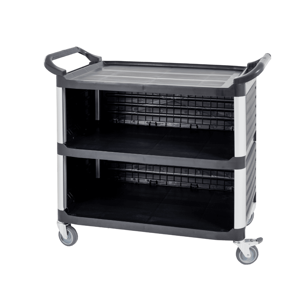 3 Tier Enclosed Plastic Trolley