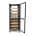 Gatto 18-tier Black Cooling Trolley With Enclosed Doors