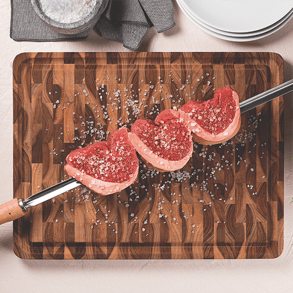 Tramontina Inverted Wood Cutting Board 45x34x3cm (Teak hardwood) - Image 2
