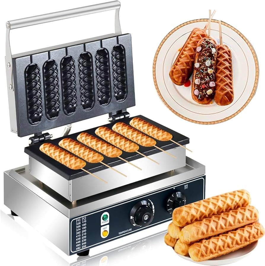 6pc Corn Dog Baker Machine