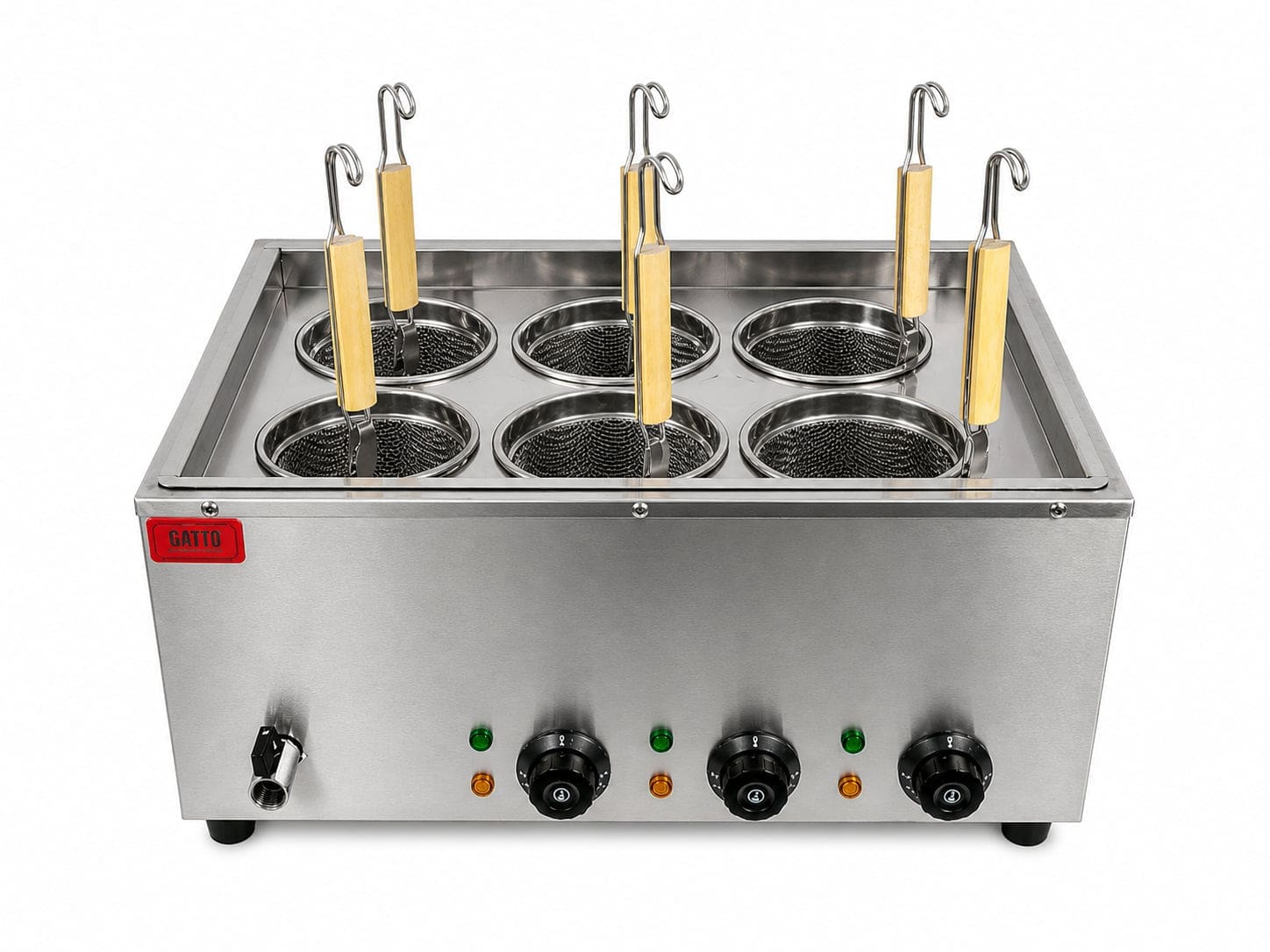 GATTO 6 Basket Electric Pasta Cooker - Counter Model - Image 4